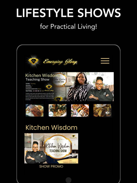 Emerging Glory TV iPad screenshot 8 - Lifestyle app