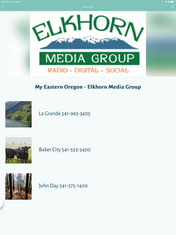 My Eastern Oregon iPad screenshot 4 - Entertainment app