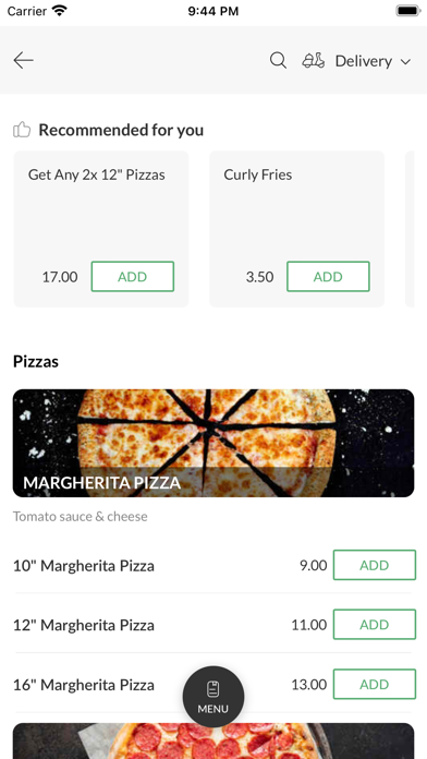 Cucina Pizza Screenshot