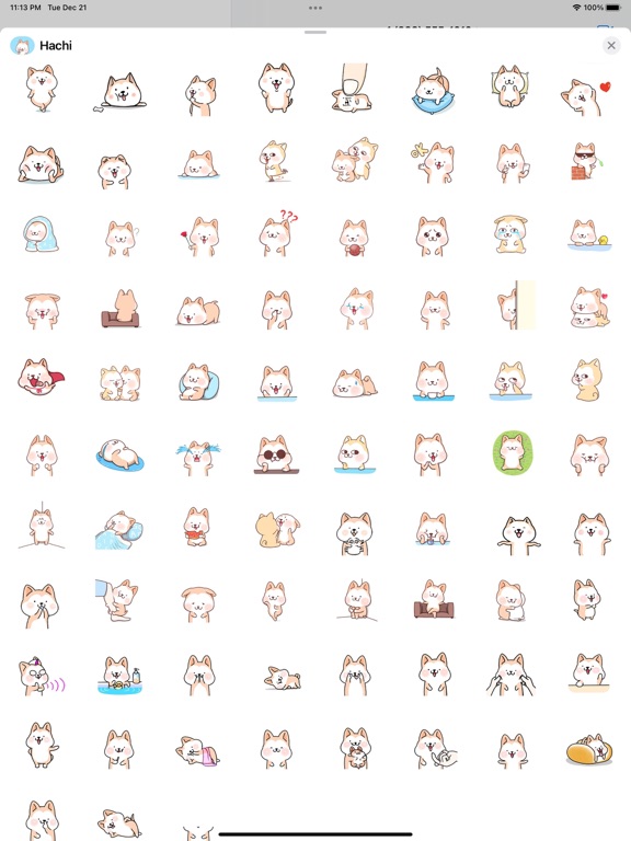 Screenshot #6 pour Hachi：Akita Dog Animated Emoji