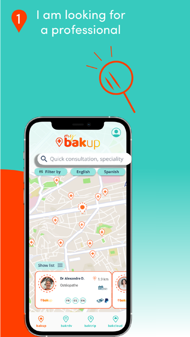 Mybakup - your doctor abroard Screenshot