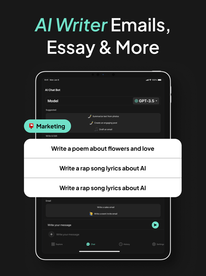 Chatbot AI - Writing Assistant