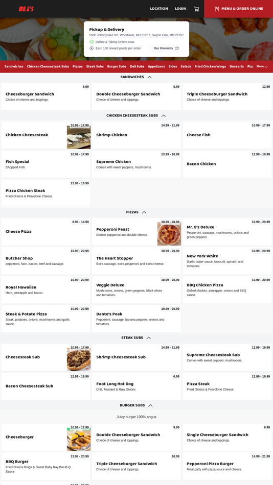 #1. Mr. G's (iOS) 由: Pizzamico LLC