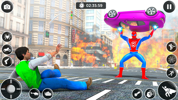 Spider Games Rope Hero Battle