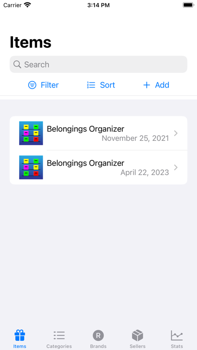 Belongings Organizerのおすすめ画像1