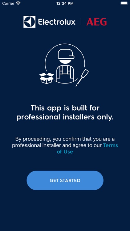 Electrolux Installer app