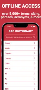 Rap Dictionary+ screenshot #2 for iPhone