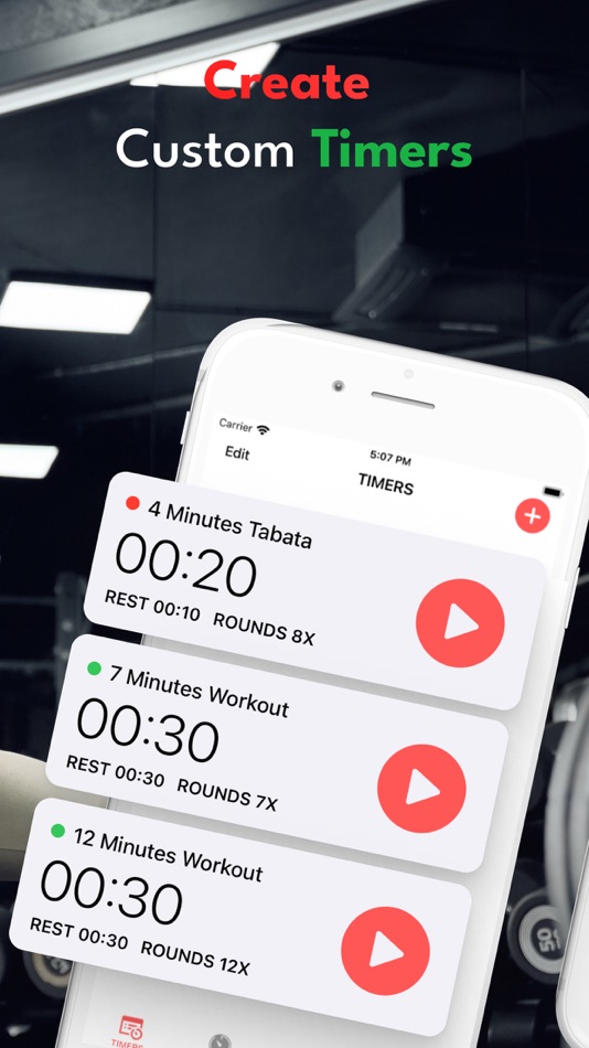 #1. Interval Timer - Multiple HIIT (iOS) 由: Duleep Madusanka