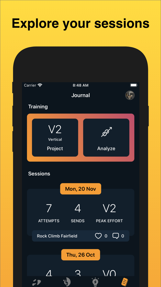 #6. Cling: Climb, Connect, Train (iOS) Podle: Cling LLC