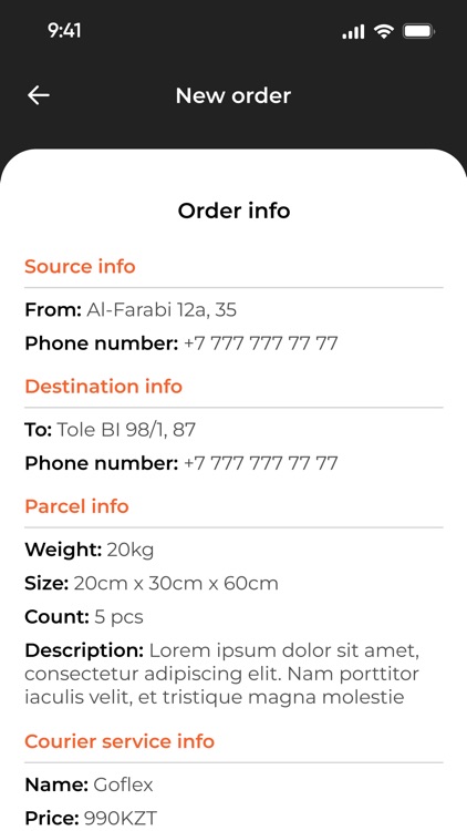 Goflex - delivery app