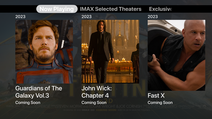 Screenshot #1 pour IMAX Movies Films, Arts, Shows
