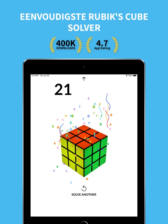 21Moves | Magic Cube Solver iPad app afbeelding 1