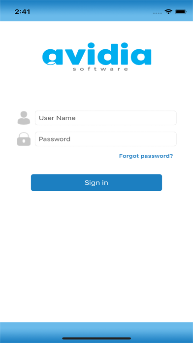 Avidia Software app screenshot