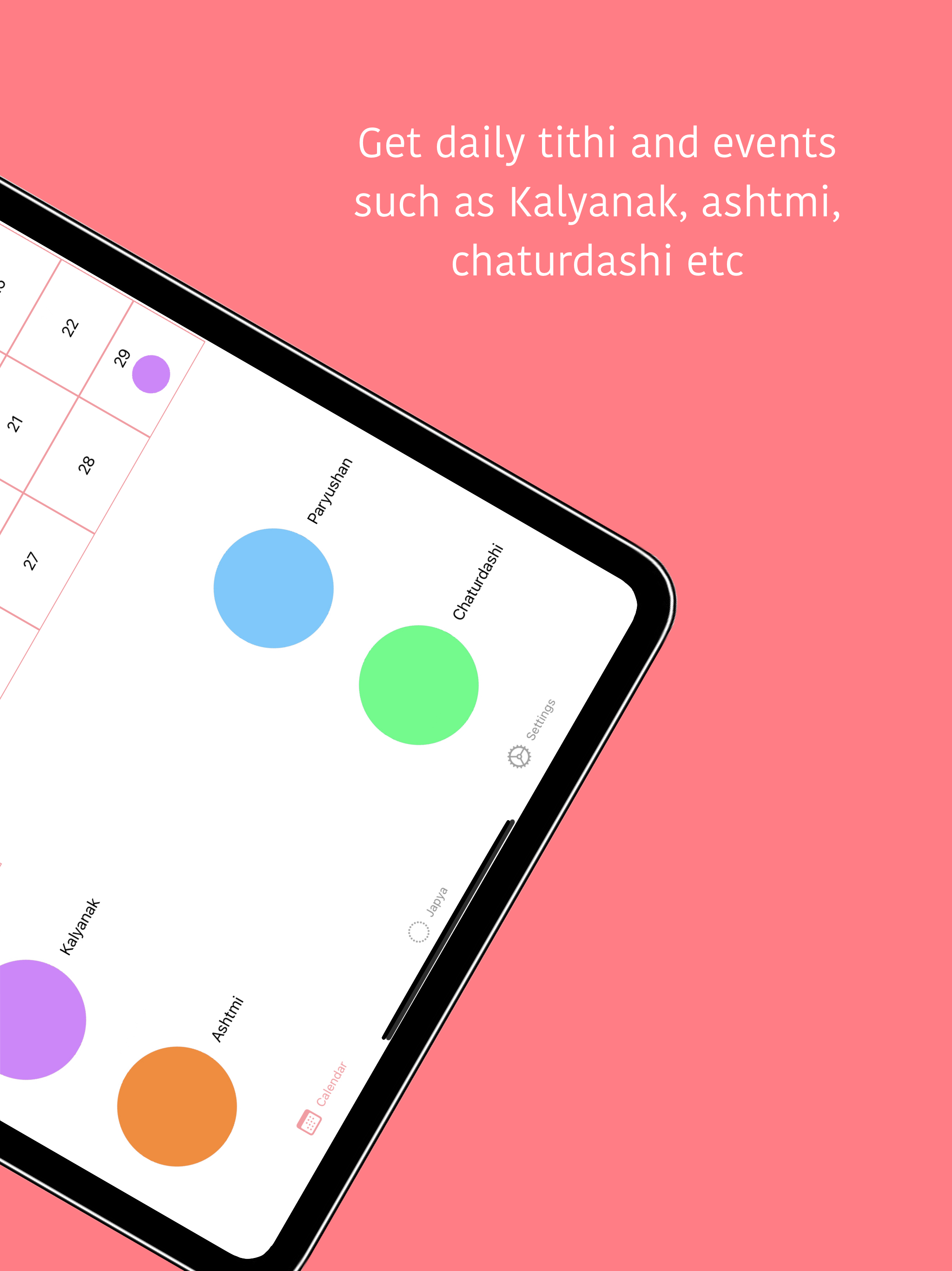 Jain Parv Calendar