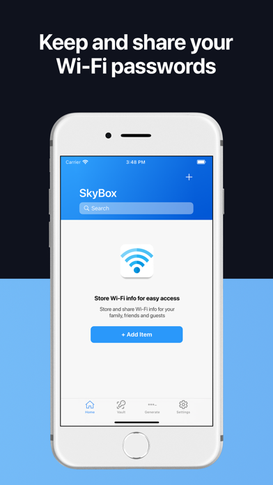 Password Manager App - SkyBox Screenshot