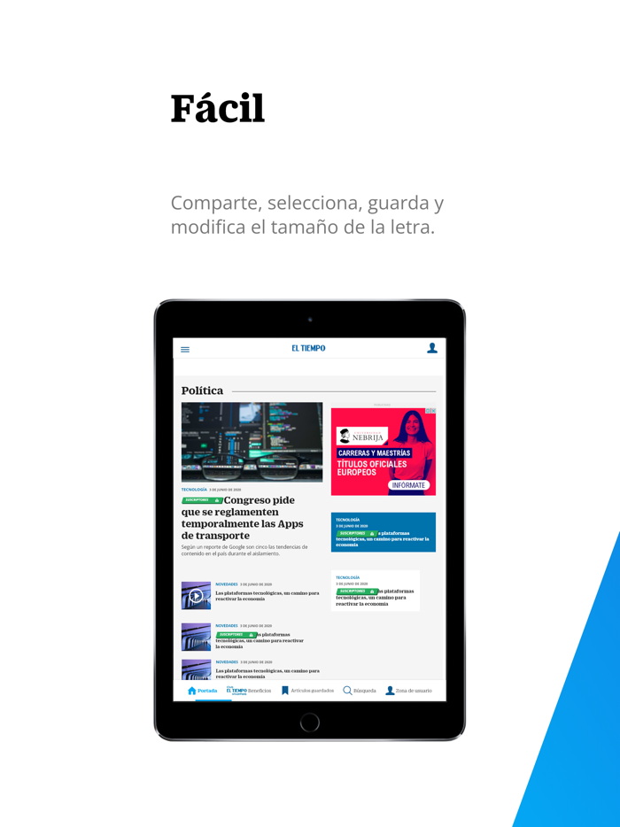 Periódico EL TIEMPO - Noticias