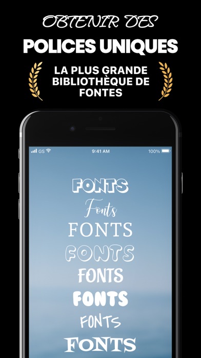 Screenshot #1 pour Fonts Up: Police Ecriture