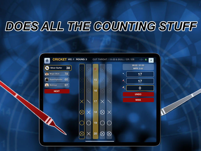 BT-Darts Dart Score Counter
