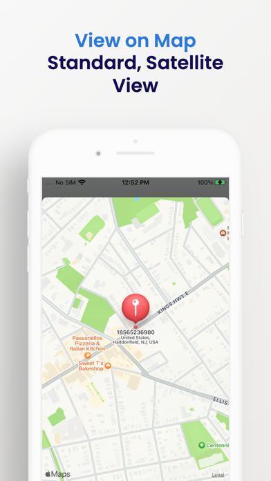 mobile number tracker, locator Screenshot