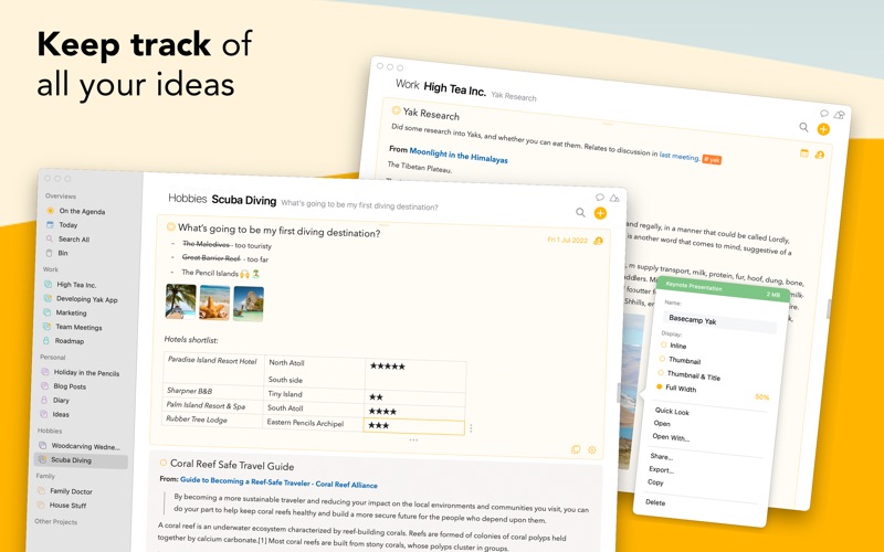 Agenda - Notes meets Calendar Screenshot