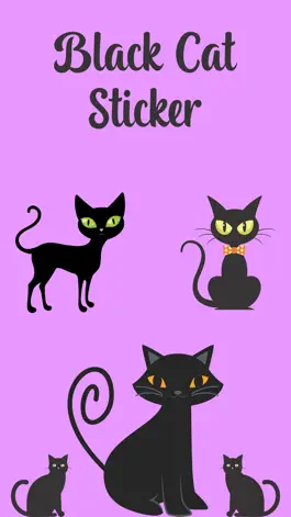 Game screenshot Black Cat Sticker Emojis mod apk
