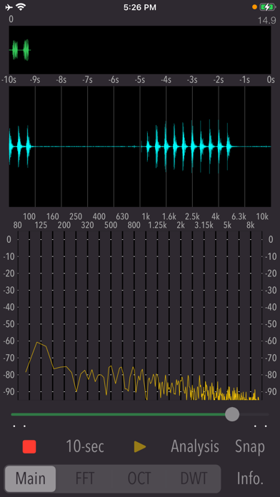 Wavelet Voice Sonogram screenshot1