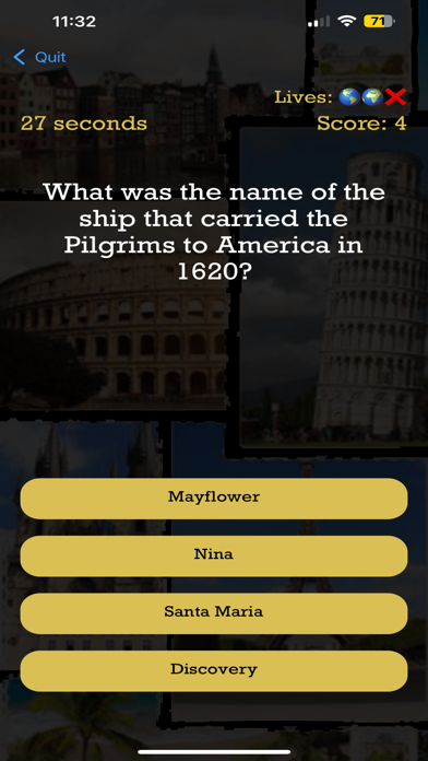 Trivia History World Knowledge Screenshot