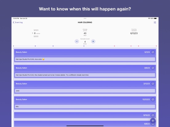 Screenshot #4 pour Repeating events