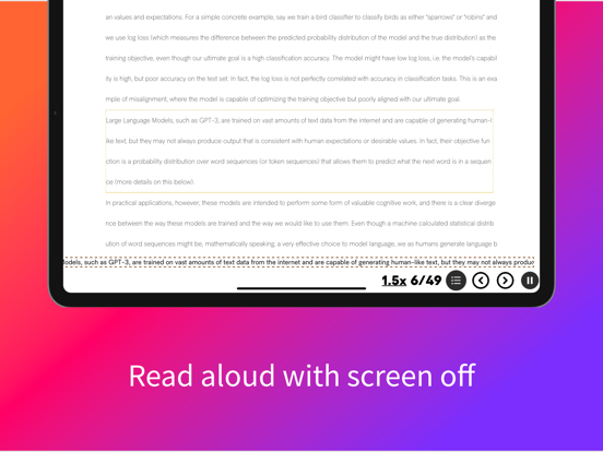 Screenshot #5 pour Read To Me - read web aloud