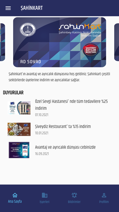 Şahinkart - İndirim Kartı Screenshot