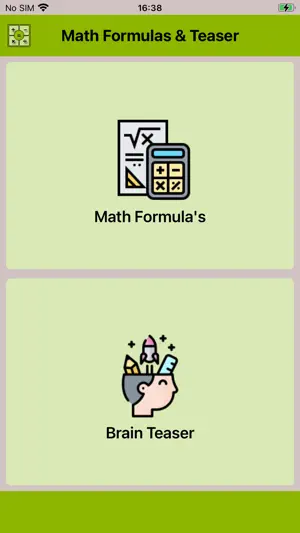 Maths Formulas & Brain Teaser screenshot 1