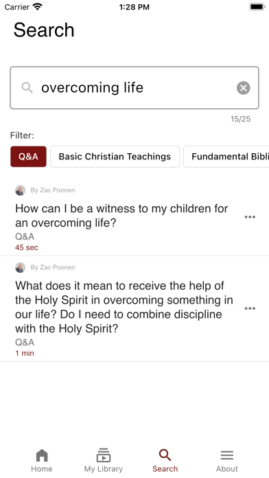 Bible Study with Zac Poonen Screenshot