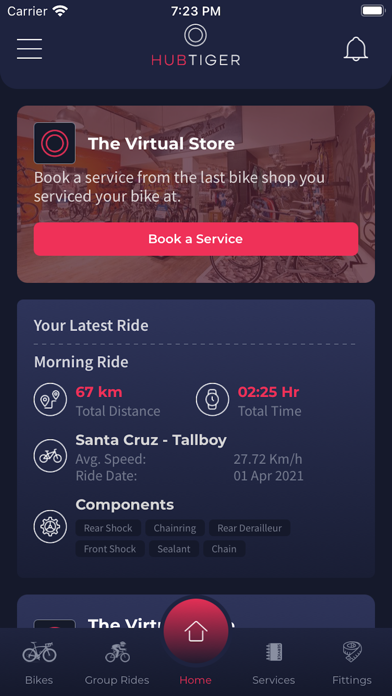 Hubtiger: Bike Management Screenshot