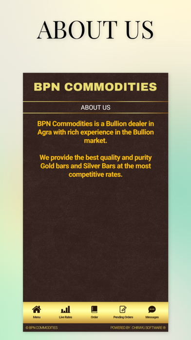 BPN Commodities Live Screenshot