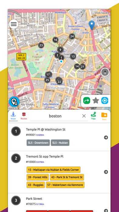 Boston Transit RT (MBTA) Screenshot