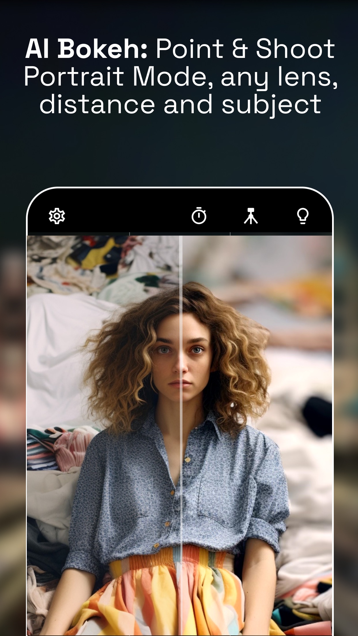 Screenshot do app NeuralCam:Bokeh & NightMode