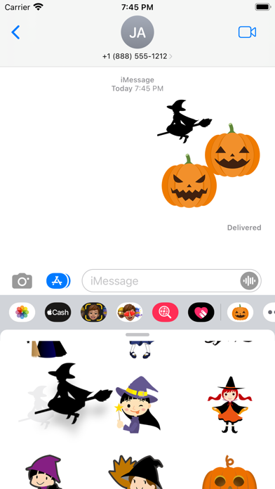 Halloween cute sticker Screenshot