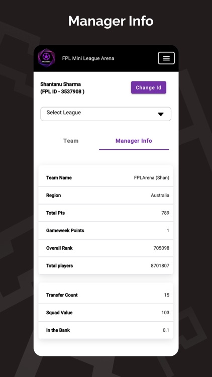 FPL Football Mini League Arena