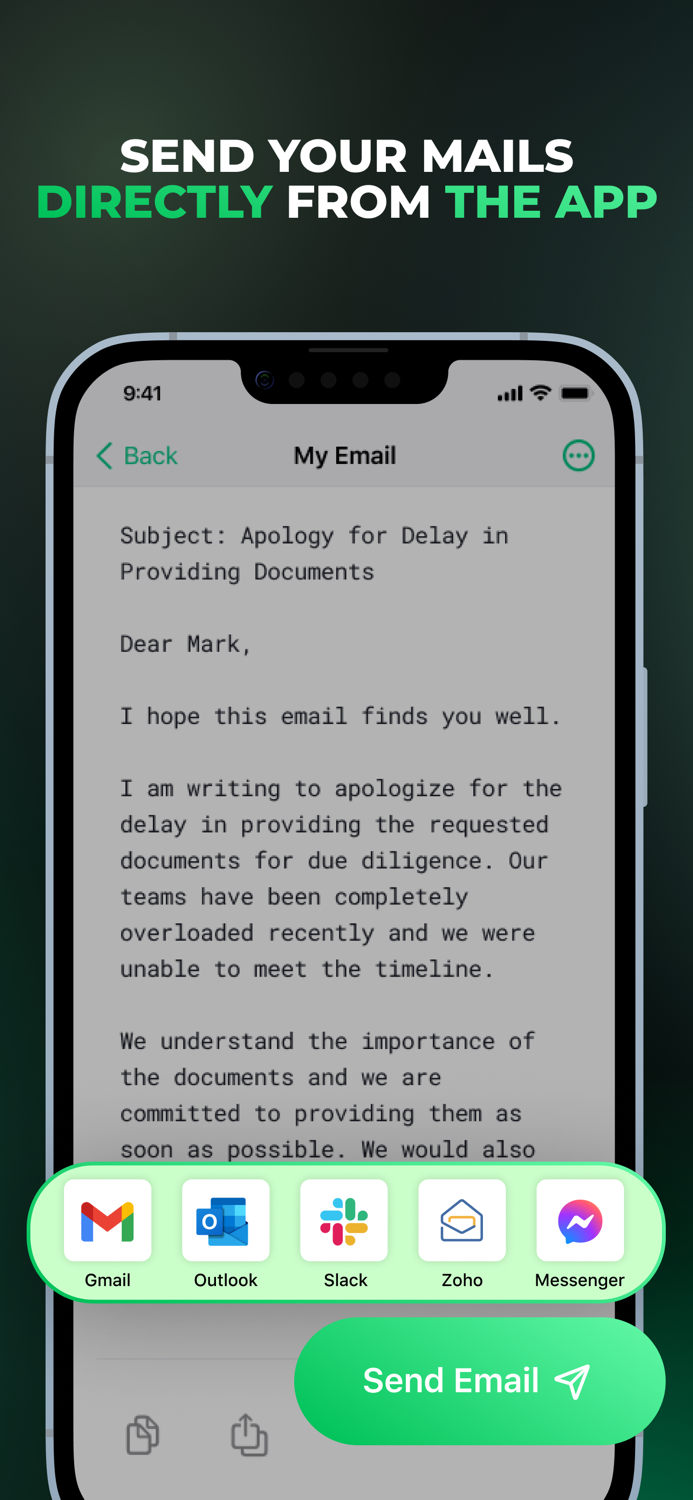 Friday AI E-mail Writer
