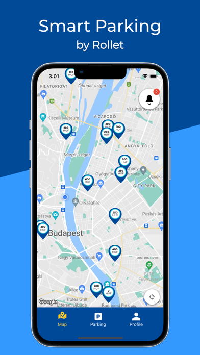 Rollet – digitális parkolójegy Screenshot