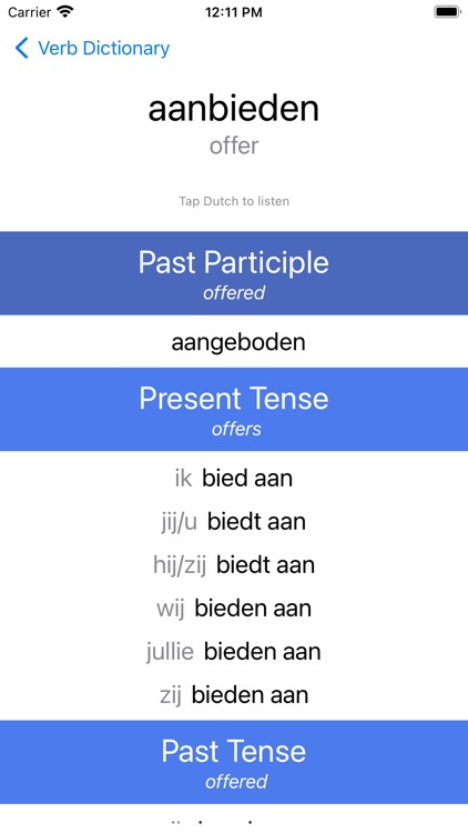 Dutch Verb Blitz