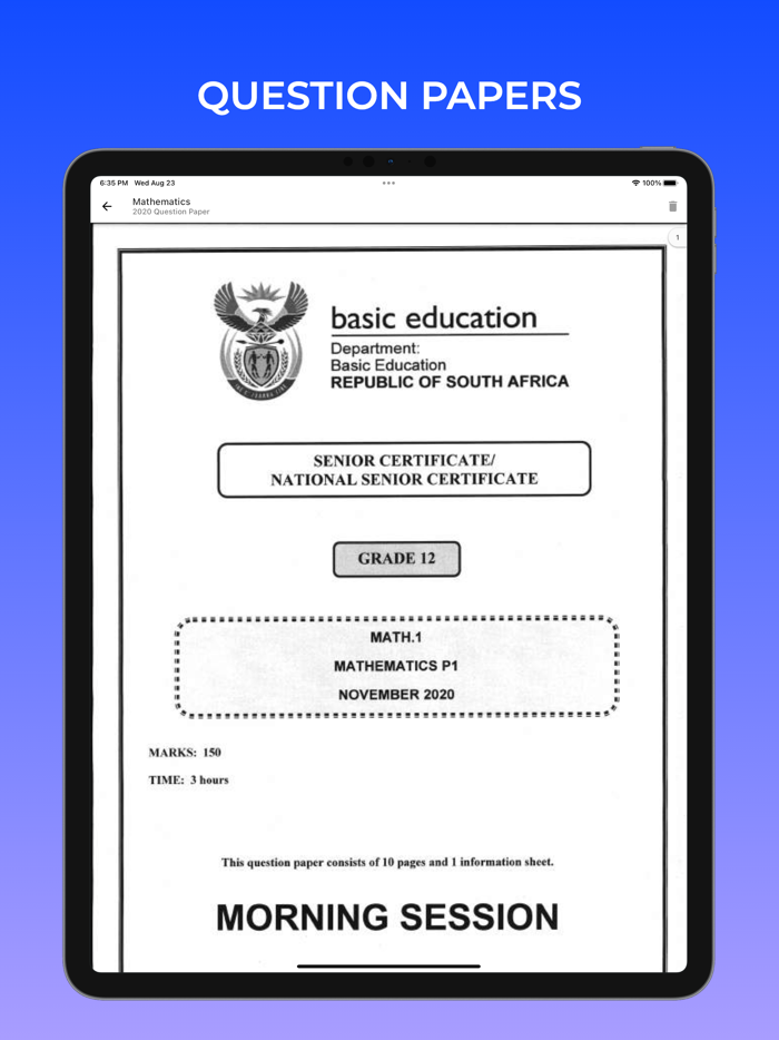Grade 12 Exam Papers