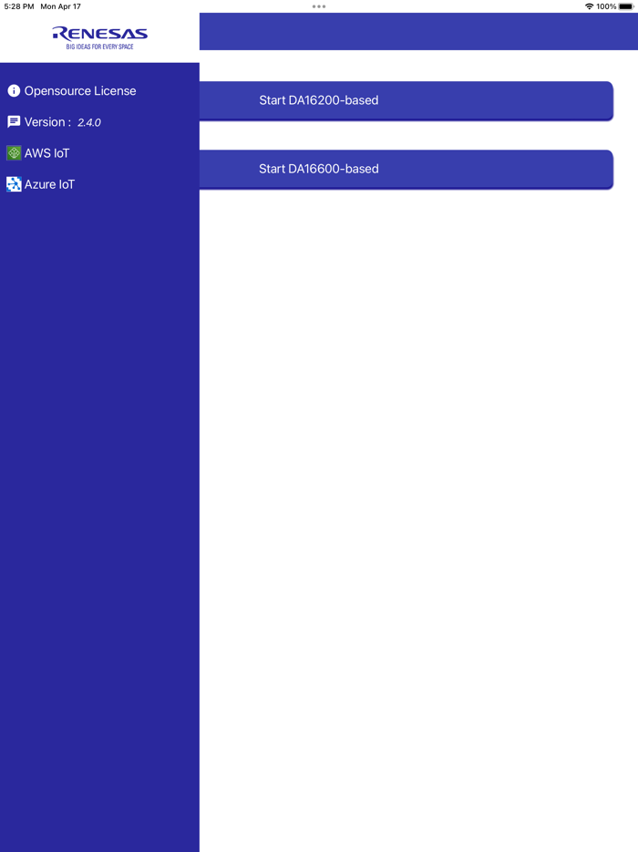Renesas WiFiProvisioning