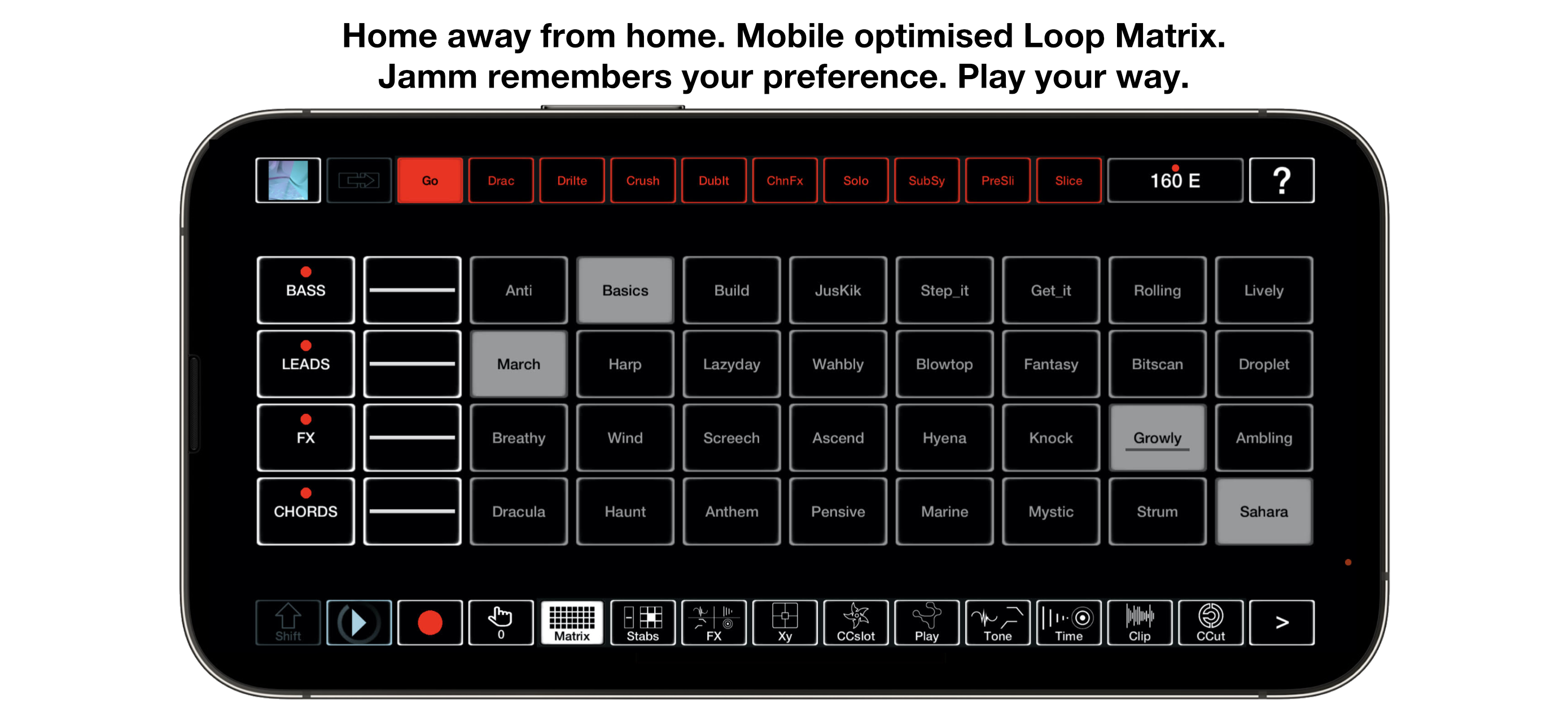 Jamm Pro: Produce+Perform Live