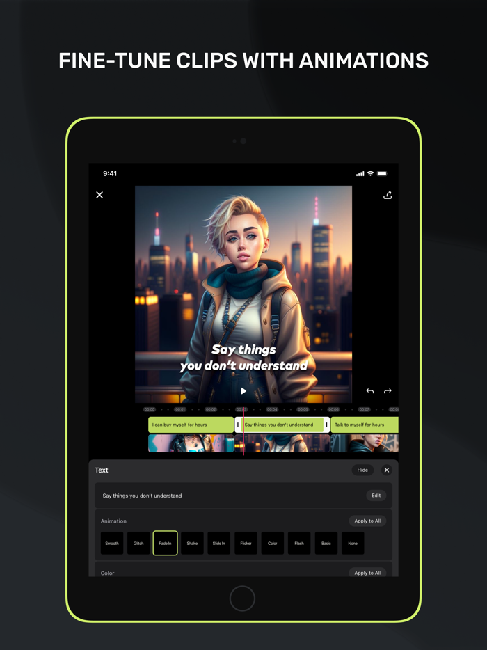 Lyricle AI Lyrics Video Maker