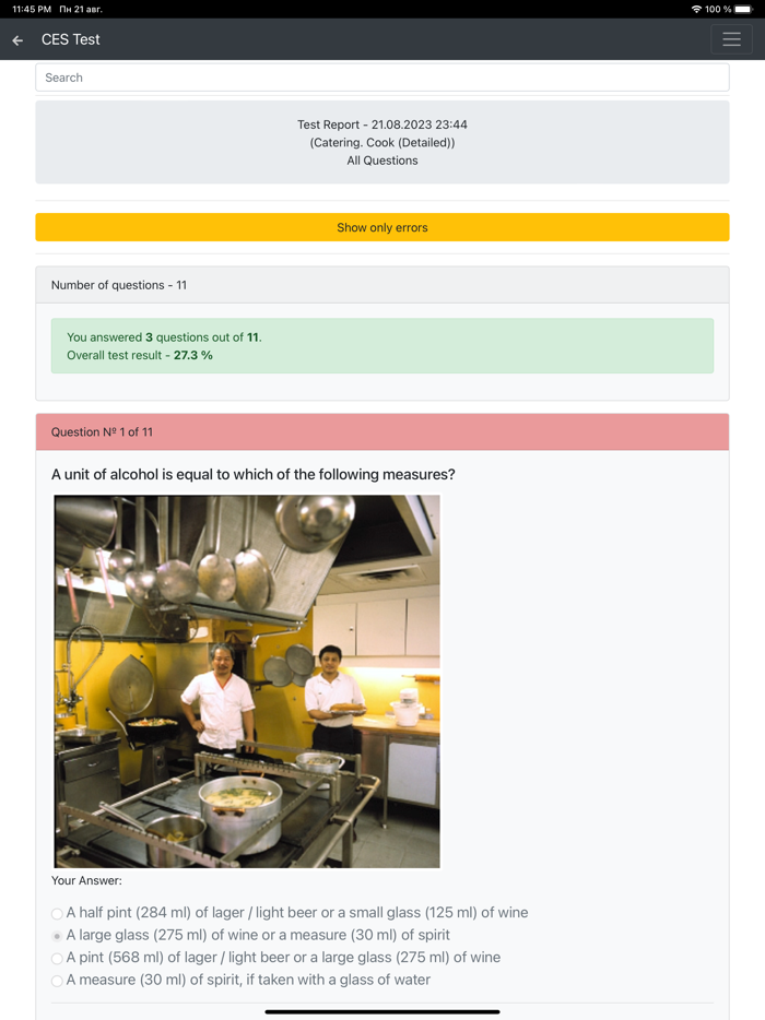 Catering. Cook Detailed CES