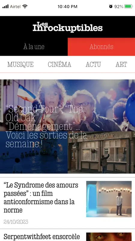 Les Inrockuptibles screenshot 1 of 6