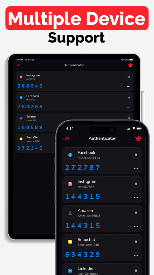 #2. Authenticator App - 2FA, TOTP (iOS) 게시자: Mohit Rudani