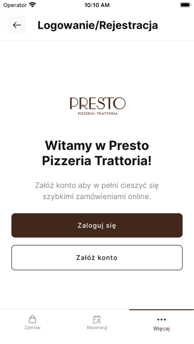 Pizzeria Presto Screenshot