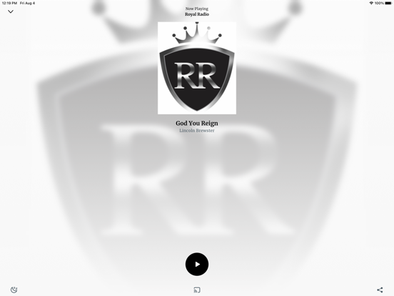 Royal Radio iPad screenshot 2 - Music app